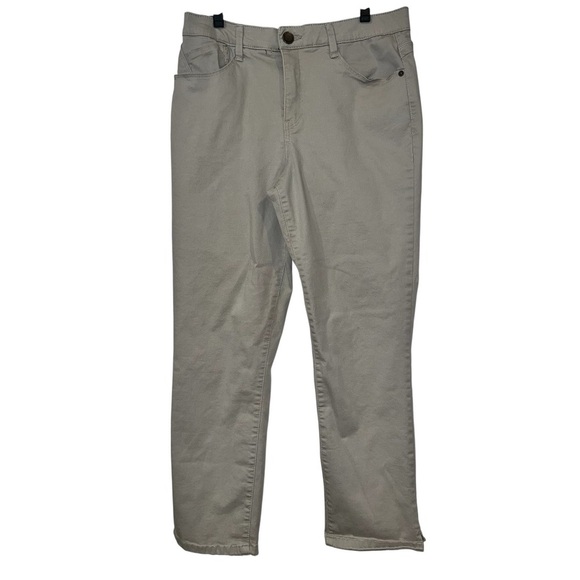 DEMOCRACY Tan "Ab"solution® High Rise Ankle Jean May be cropped Size 10 EUC - Picture 1 of 6